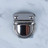 Loren Metal Çanta Kilidi Büyük Gümüş - 2