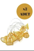 BUFFER® Parti ve Özel Gün Dekorasyonu Çan Şeklinde Metal Şerit Led Işık - 5