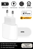 iPhone Tüm Serilere Uyumlu 20w Hızlı Şarj Aleti 7 8 X 11 12 13 14 15 16 İçin Type-C Girişli Adaptör - 1