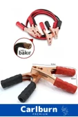 Araba Çantalı %100 Bakır 0.50mm Kalın Kablo 1200 Amper Güçlü 2 Metre Akü Takviye Hızlı Şarj Kablosu - 1