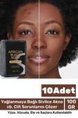 100% Doğal Güzel Kokulu El Yüz Saç Vücut Cilt Onaran Kolajen Etkili Afrika Bitkisel Sabun 10 Adet - 1