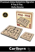 Premium Eğitici Zeka Geliştirici Öğretici Eğlence Aile Parti Yılbaşı Etkinlik 9 Taş 3 Taş Oyun - 1