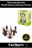 Özel Üretim Eksik Takımı Tamamlama Uyumlu Şah Boyu 75mm Büyük Plastik Satranç Dünyası Piyonu - 1