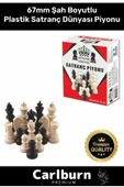 Özel Üretim Eksik Takımı Tamamlama Uyumlu Şah Boyu 67mm Orta Plastik Satranç Dünyası Piyonu - 1
