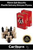 Özel Üretim Eksik Takımı Tamamlama Uyumlu Şah Boyu 95mm Büyük Plastik Satranç Dünyası Piyonu - 1