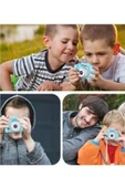 Yeni Nesil Çocuk Dijital Mini Fotoğraf Video Makine Erkek Kız Çocuklar 1080p HD Ekran Kamera Selfie - 4