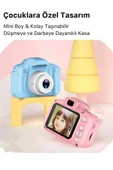 Yeni Nesil Çocuk Dijital Mini Fotoğraf Video Makine Erkek Kız Çocuklar 1080p HD Ekran Kamera Selfie - 2
