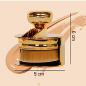 BUFFER® Profesyonel Geniş Pratik Tutma Saplı Gold Büyük Fondöten Yayma Fırçası - 5