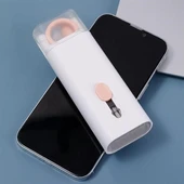 BUFFER® Çok Fonksiyonlu TV Bilgisayar Ekranı Kulaklık Fırçalı Spreyli Elektronik Temizlik Seti - 3