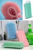 BUFFER® Kendiliğinden Askılı Peeling ve Masaj Etkili Silikon Banyo Vücut Fırçası - 6