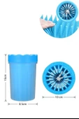 BUFFER® Silikon Jel Fırçalı Kedi Köpek Pati Ayak Yıkama Temizleme Kovası (Küçük) - 7