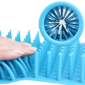 BUFFER® Silikon Jel Fırçalı Kedi Köpek Pati Ayak Yıkama Temizleme Kovası (Küçük) - 6