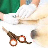 Buffer Küçük Çelik Uçlu Kedi Köpek Evcil Hayvan Tırnak Makası Pati Bakım Aleti Ergonomik Kaymaz Sap - 1
