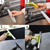 BUFFER® Pratik Spreyli Cam Sil Pencere Ayna Tezgah Duşakabin Temizleyici Püskürtmeli Silme Aparatı - 3