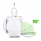 BUFFER® 5 Led'li 3 Farklı Işık Modlu Açılıp Kapanabilir Led Kanatlı Güneş Enerjili Solar Aydınlatma Asılabilir Kamp Feneri thumbnail 5