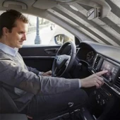 BUFFER® 120*55 cm Ambalajlı Vantuzlu Araç İçi Ön Cam Perdesi Katlanabilir Güneşlik thumbnail 4