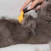 BUFFER® 10 cm Kedi Köpek Tarağı Fırçası Tüy Alıcı Toplayıcı Tarak Fırça - 6