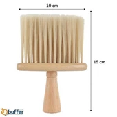 BUFFER® Araba İçin Ahşap Saplı Yumuşak Kıl Fırça Detaylı Toz Alma Temizleme Fırçası - 5
