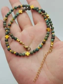 Epic Dream Serisi Afrika Turkuazı Taşı 4mm Kolye (45202) thumbnail 2