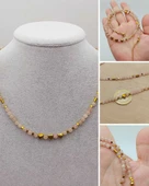 Epic Dream Serisi Çilek Kuvars Taşı 4mm Kolye (45210) - 1