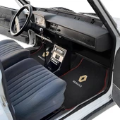 Renault 12 Toros 5 Parça Nakış Işlemeli Araç Oto Halı Paspas - 1