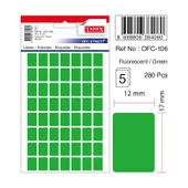 Tanex Etiket Ofc-106 12X17 Yeşil 10 lu 2 paket - 1