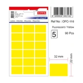 Tanex Etiket Ofc-116 Sarı 10 lu 2 paket - 1