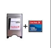 Pmr 128 Mb Compact Flash Hafıza Kartı+Pcmıa Compact Kart Okuyucu - 1
