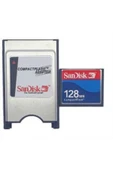 Sandisk 128 Mb Compact Flash Hafıza Kartı+Pmcıa Compact Flash Kart Okuyucu - 2