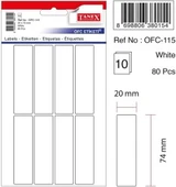 Tanex Etiket Ofc-115 20X74Mm 10 lu 2 paket - 1