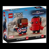 LEGO BrickHeadz 40668 Captain America and Red Hulk - 1