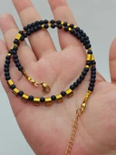 Epic Dream Serisi Onix (Oniks) Taşı Mat 4mm Kolye (5330) thumbnail 2