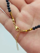 Epic Dream Serisi Onix (Oniks) Taşı Mat 4mm Kolye (5330) thumbnail 7