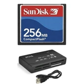 256 Mb Compact Flash Hafıza Kartı - Usb 2.0 Cf Kart Okuyucu - 1