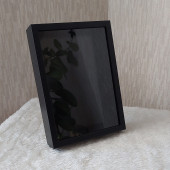 21x30 cm Verda Derin Anı Çerçevesi! Gül Kutusu-Çiçek Tasarımlarınız İçin! Siyah Çerçeve - 3