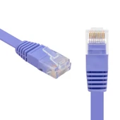 Ayt CAT6 5 Metre Yassı Kablo Ethernet İnternet Kablosu Jack Soketleri Takılı Hazır Kablo - 1