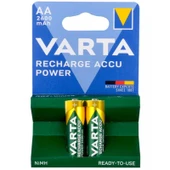 Varta NI-MH 1.2 Volt 2600 Mah R2U AA Şarjlı 2 li Kalem Pil Şarj Edilebilir Pil - 1