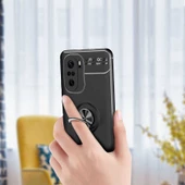 Xiaomi Poco F3 Kılıf Zore Ravel Yüzüklü Silikon Kılıf thumbnail 11