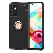 Galaxy A72 Kılıf Zore Ravel Yüzüklü Silikon Kılıf - 1