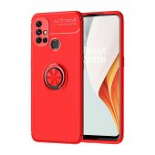 One Plus Nord N10 5G Kılıf Zore Ravel Yüzüklü Silikon Kılıf - 3