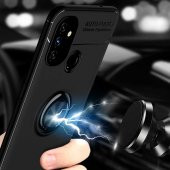 One Plus Nord N100 Kılıf Zore Ravel Yüzüklü Silikon Kılıf - 9