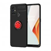 One Plus Nord N10 5G Kılıf Zore Ravel Yüzüklü Silikon Kılıf - 5