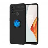One Plus Nord N10 5G Kılıf Zore Ravel Yüzüklü Silikon Kılıf - 7