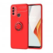 One Plus Nord N100 Kılıf Zore Ravel Yüzüklü Silikon Kılıf - 3