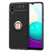 Galaxy A02 Kılıf Zore Ravel Yüzüklü Silikon Kılıf - 6