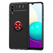 Galaxy A02 Kılıf Zore Ravel Yüzüklü Silikon Kılıf - 1