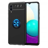 Galaxy A02 Kılıf Zore Ravel Yüzüklü Silikon Kılıf - 7