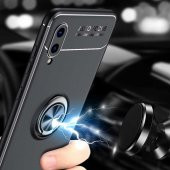 Galaxy A02 Kılıf Zore Ravel Yüzüklü Silikon Kılıf - 9