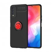 Vivo Y20S Kılıf Zore Ravel Yüzüklü Silikon Kılıf - 5