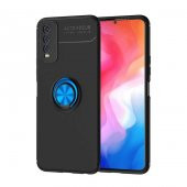 Vivo Y20S Kılıf Zore Ravel Yüzüklü Silikon Kılıf - 7